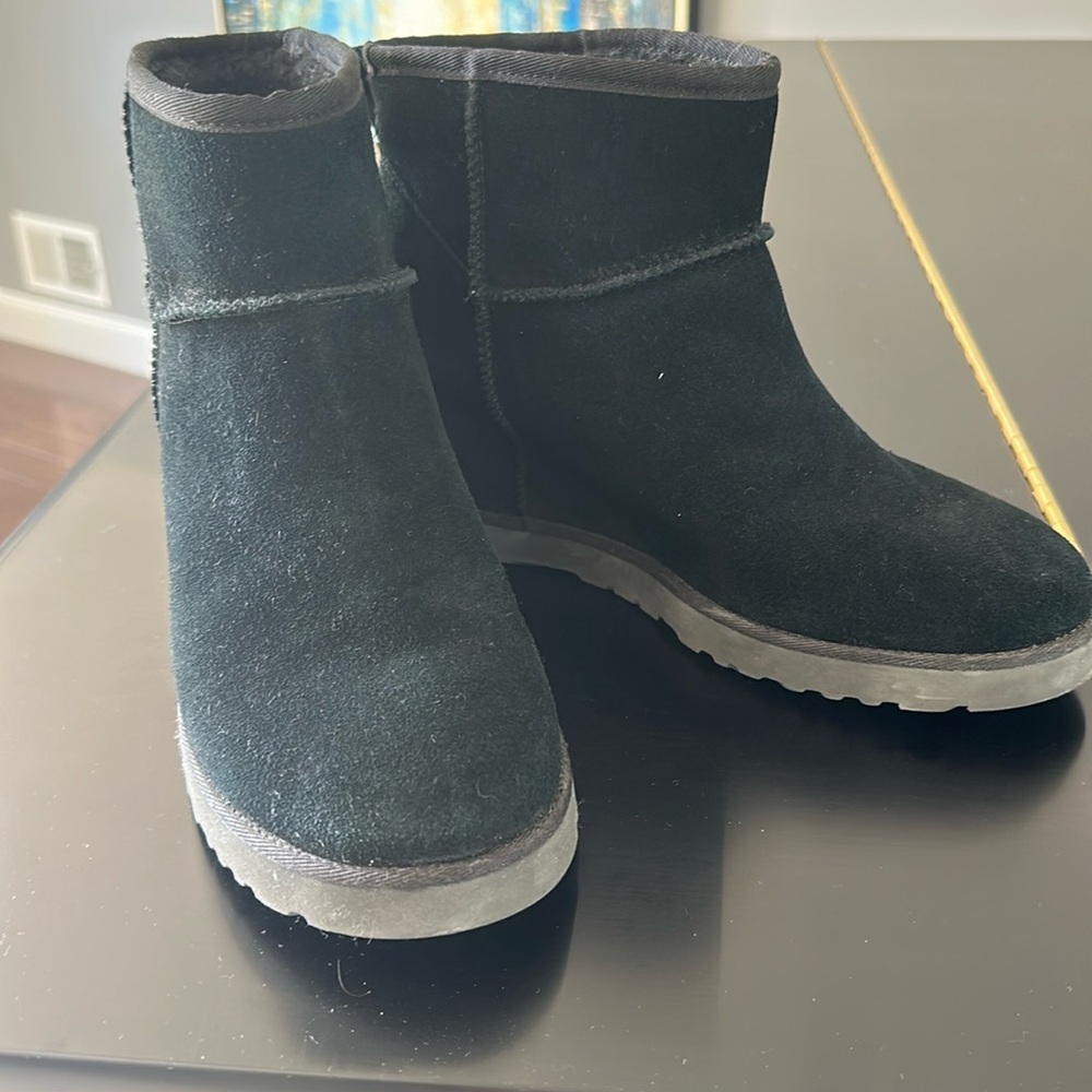 UGG | Classic Femme Mini Black Wedge Boot size 11